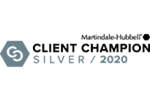 Martindale-Hubbell Client Champion Silver/2020 - Badge